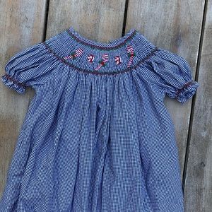 Smocked Christmas dress